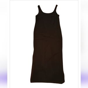 Ursula of Switzerland Black Sleeveless Sheath Maxi Dress NWT